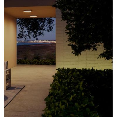 BEZEL PLAFONIERA QUADRATA 2 MISURE IP54 LED CON LUCE 3000K ANTRACITE,BIANCA E MARRONE MODERNA