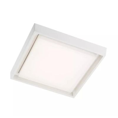 BEZEL PLAFONIERA QUADRATA 2 MISURE IP54 LED CON LUCE 3000K ANTRACITE,BIANCA E MARRONE MODERNA