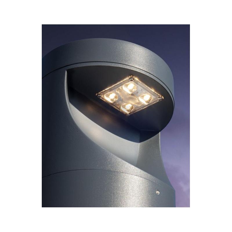 XWALK PALO DA GIARDINO H80 CM ANTRACITE O CORTEN IP65 LED 12W LUCE 2700K-3000K DESIGN MODERNO