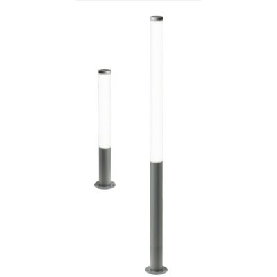 HINT LAMPIONE DA GIARDINO H100 E H200 CM ANTRACITE IP54 LED 30W E 100W LUCE 3000K MODERNO