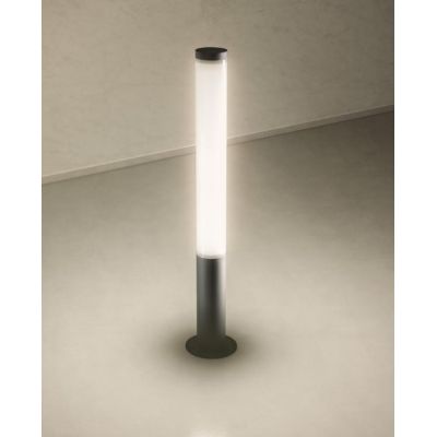 HINT LAMPIONE DA GIARDINO H100 E H200 CM ANTRACITE IP54 LED 30W E 100W LUCE 3000K MODERNO
