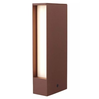 TWIN PALETTO IN 2 MISURE ANTRACITE O RUGGINE LED LUCE 3000K IP65 ANTI SALSEDINE MONO EMISSIONE