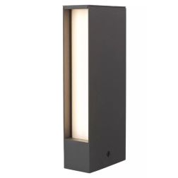 TWIN PALETTO IN 2 MISURE ANTRACITE O RUGGINE LED LUCE 3000K IP65 ANTI SALSEDINE MONO EMISSIONE