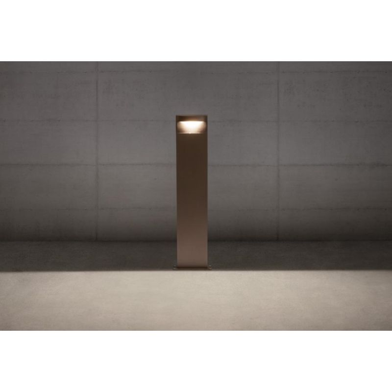 POLIFEMO PALO DA GIARDINO H70 CM ANTRACITE O MARRONE LED 8W LUCE 2700K-3000K IP65 ANTI SALSEDINE