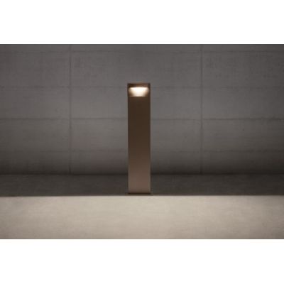 POLIFEMO PALO DA GIARDINO H70 CM ANTRACITE O MARRONE LED 8W LUCE 2700K-3000K IP65 ANTI SALSEDINE