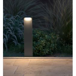 POLIFEMO PALO DA GIARDINO H70 CM ANTRACITE O MARRONE LED 8W LUCE 2700K-3000K IP65 ANTI SALSEDINE