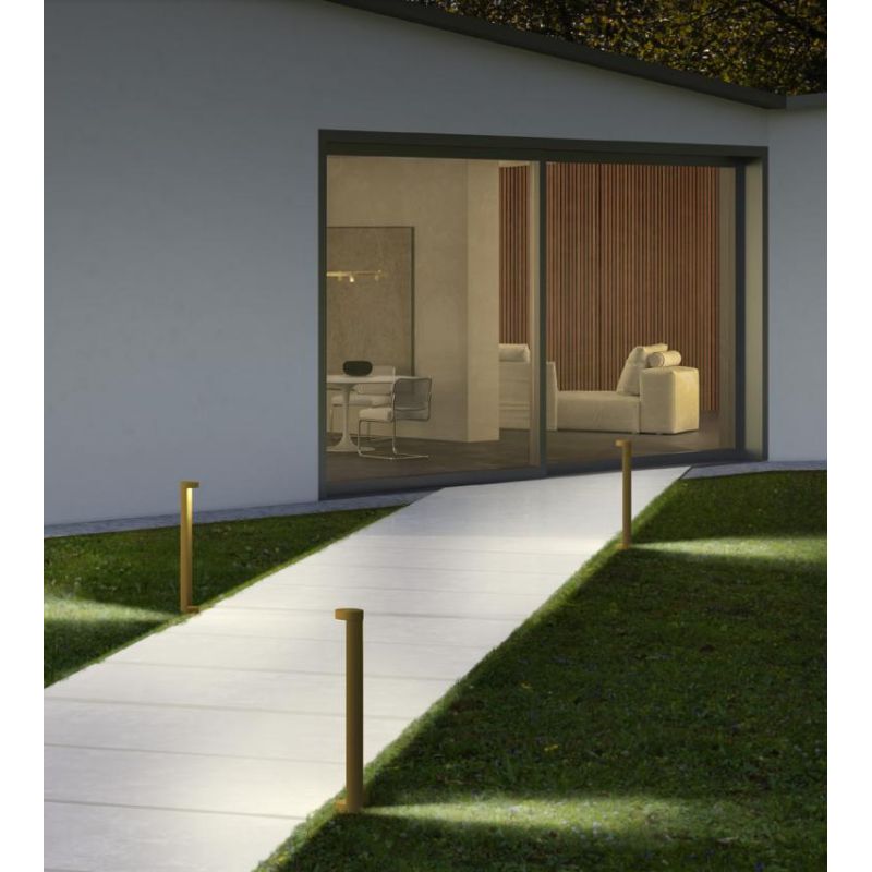 ZEUS PALETTO DA GIARDINO H75 CM ANTRACITE O MARRONE LED 11.5W LUCE 3000K IP54 MODERNO