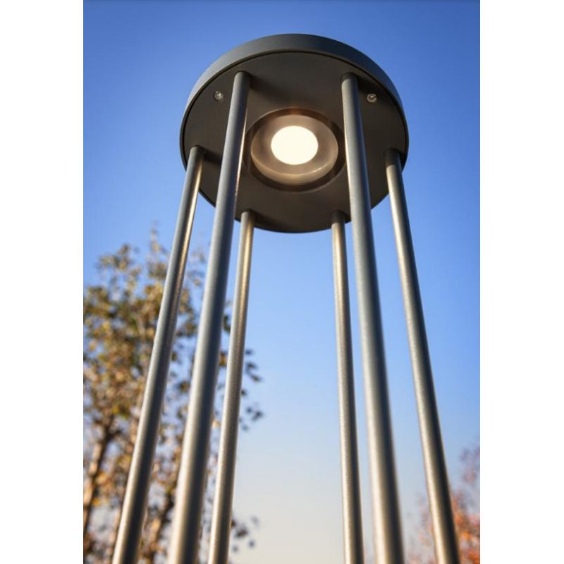 KALEN PALETTI DA GIARDINO A GABBIA IN 3 MISURE IP65 LED 8W LUCE 3000K ALLUMINIO ANTRACITE MODERNO