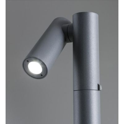 OBLIK LAMPADA DA ESTERNO IP65 ANTRACITE DA PARETE O DA TERRA LED 5W LUCE 3000K H43 CM