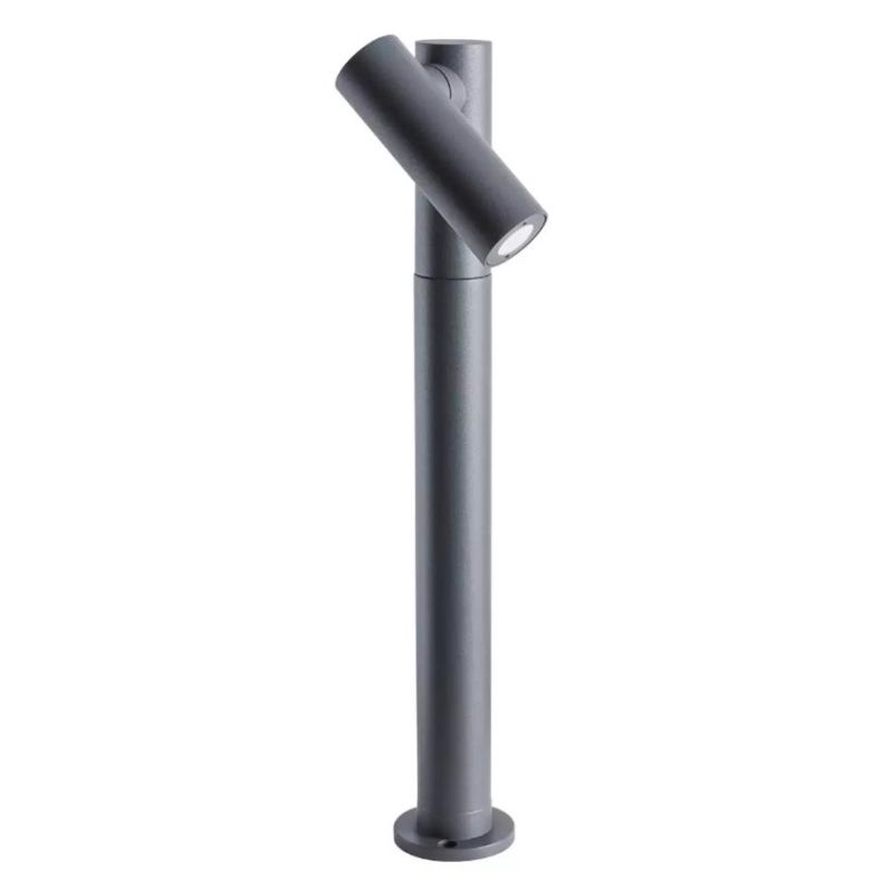 OBLIK LAMPADA DA ESTERNO IP65 ANTRACITE DA PARETE O DA TERRA LED 5W LUCE 3000K H43 CM