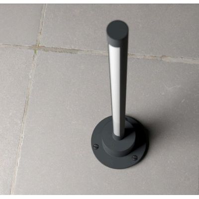 WIKI PALO DA GIARDINO H50 CM O H90 CM  IP65 ALLUMINIO ANTRACITE LED INTEGRATO LUCE 3000K MODERNO