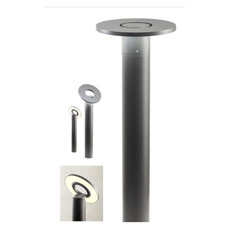 FREE PALETTO ORIENTABILE DA ESTERNO LED 10W LUCE 3000K IP54 ALLUMINIO ANTRACITE DESIGN MODERNO
