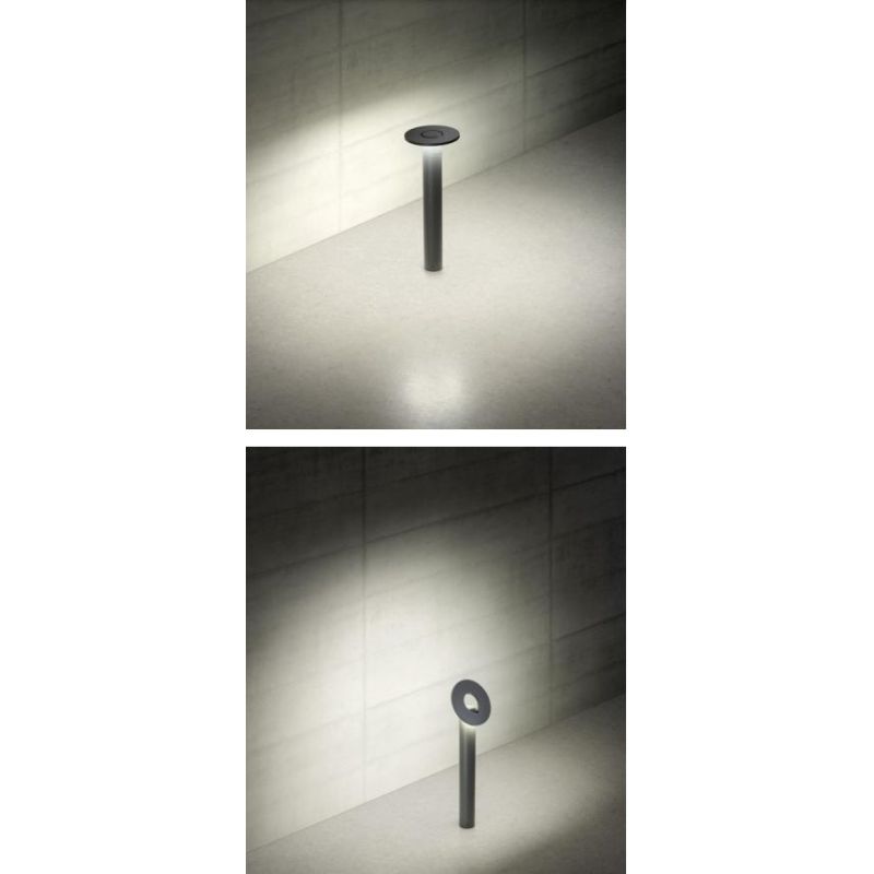 FREE PALETTO ORIENTABILE DA ESTERNO LED 10W LUCE 3000K IP54 ALLUMINIO ANTRACITE DESIGN MODERNO