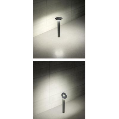 FREE PALETTO ORIENTABILE DA ESTERNO LED 10W LUCE 3000K IP54 ALLUMINIO ANTRACITE DESIGN MODERNO