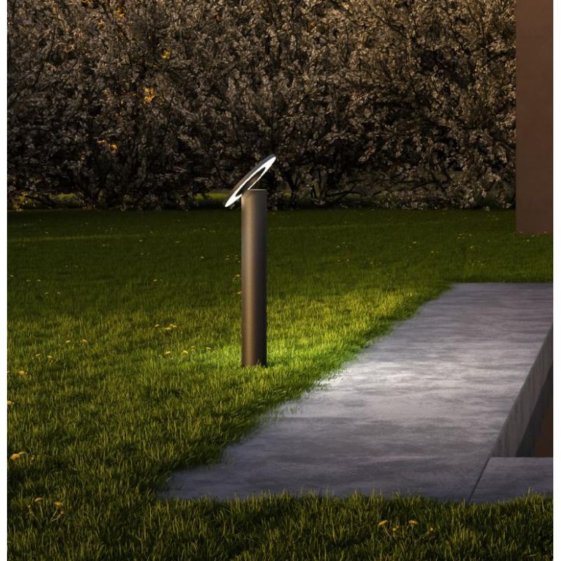 FREE PALETTO ORIENTABILE DA ESTERNO LED 10W LUCE 3000K IP54 ALLUMINIO ANTRACITE DESIGN MODERNO