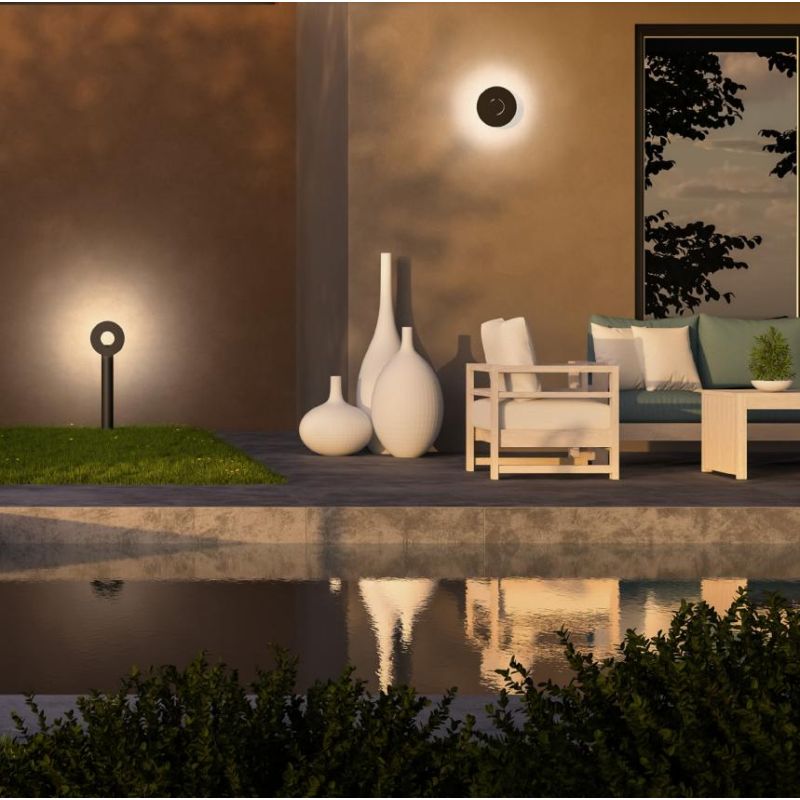FREE PALETTO ORIENTABILE DA ESTERNO LED 10W LUCE 3000K IP54 ALLUMINIO ANTRACITE DESIGN MODERNO