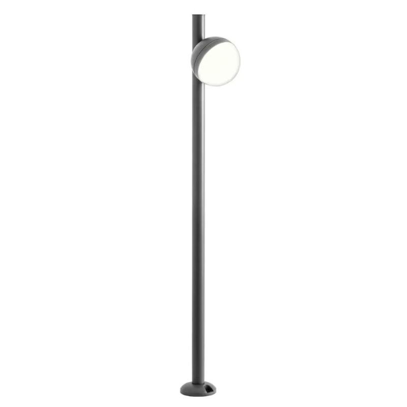 MAGNUS PALO DA GIARDINO AD 1 LUCE ALLUMINIO ANTRACITE O CORTEN IP54 H103 CM DESIGN MODERNO