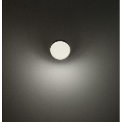 MAGNUS APPLIQUE DA ESTERNO A SFERA IN ALLUMINIO ANTRACITE O CORTEN IP54 DESIGN MODERNO