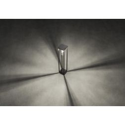 LAGOS PALETTO DA ESTERNO IP54 2 MISURE ALLUMINIO ANTRACITE O MARRONE LAMPADINA E27 MODERNO 2