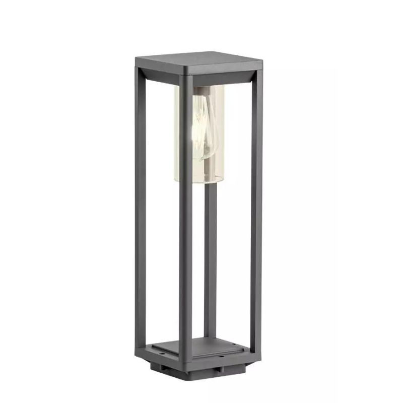 LAGOS PALETTO DA ESTERNO IP54 2 MISURE ALLUMINIO ANTRACITE O MARRONE LAMPADINA E27 MODERNO