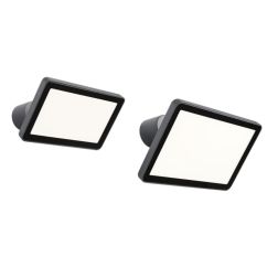 FLUX PROIETTORE DA ESTERNO IP65 ALLUMINIO ANTRACITE 2 MISURE LED INTEGRATO LUCE 3000K