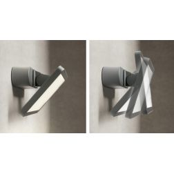 FLUX PROIETTORE DA ESTERNO IP65 ALLUMINIO ANTRACITE 2 MISURE LED INTEGRATO LUCE 3000K 2