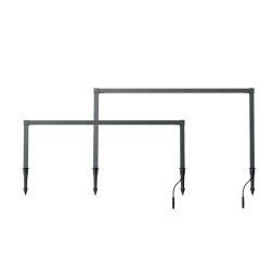 BARRIER PALETTO LINEARE DA ESTERNO CON PICCHETTO IP65 2 MISURE LED 15W LUCE 3000K MODERNO 2