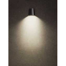 TRON APPLIQUE DA ESTERNO IP65 ANTRACITE O RAME MONO EMISSIONE ANTI CORROSIONE MODERNA