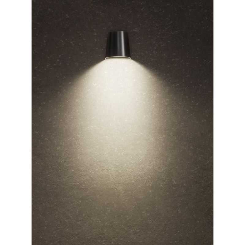 TRON APPLIQUE DA ESTERNO IP65 ANTRACITE O RAME MONO EMISSIONE ANTI CORROSIONE MODERNA