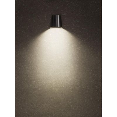 TRON APPLIQUE DA ESTERNO IP65 ANTRACITE O RAME MONO EMISSIONE ANTI CORROSIONE MODERNA