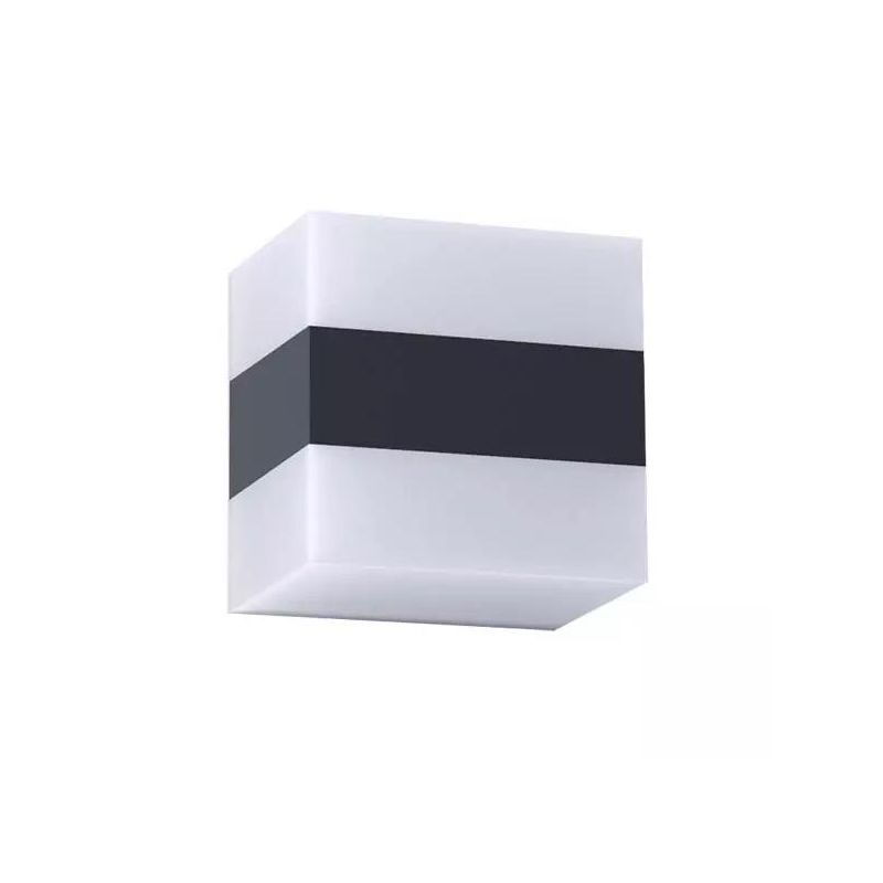 KODIAK APPLIQUE ANTI CORROSIONE IP65 3 MISURE BIANCA CON FASCIA NERA LED INTEGRATO LUCE 3000K-4000K