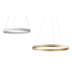 VALDIS SOSPENSIONE MODERNA AD ANELLO 2 MISURE A LED CON LUCE 3000K-4000K BIANCO,NERO E ORO