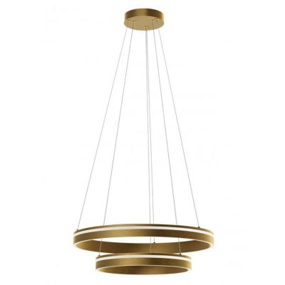 VALDIS SOSPENSIONE MODERNA 2 ANELLI IN 2 MISURE A LED CON LUCE 3000K-4000K BIANCO,NERO E ORO