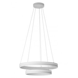 VALDIS SOSPENSIONE MODERNA 2 ANELLI IN 2 MISURE A LED CON LUCE 3000K-4000K BIANCO,NERO E ORO 2