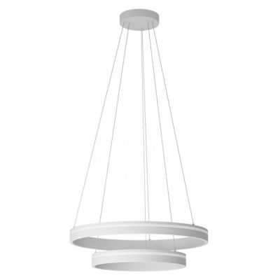 VALDIS SOSPENSIONE MODERNA 2 ANELLI IN 2 MISURE A LED CON LUCE 3000K-4000K BIANCO,NERO E ORO