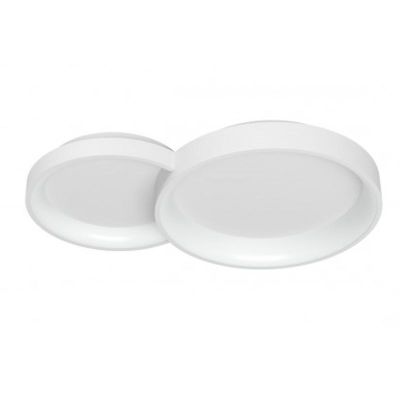 COMBI PLAFONIERA DUE CERCHI ORO,BIANCO O NERO LED 50W CCT DIMMERABILE LARGHEZZA CM 72 MODERNA
