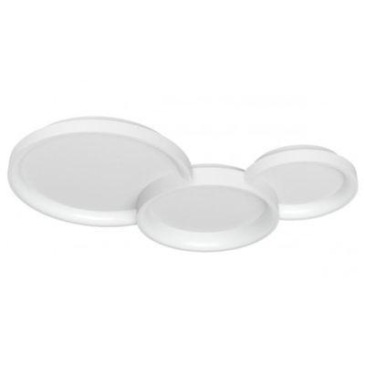 COMBI PLAFONIERA TRE CERCHI ORO,BIANCO O NERO LED 72W CCT DIMMERABILE LARGHEZZA CM 105 MODERNA