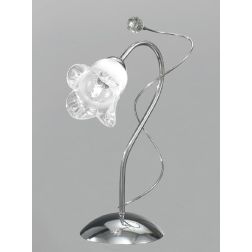 SILVIA LUMETTO IN STILE CLASSICO ECONOMICO IN METALLO CROMO CON DIFFUSORE IN VETRO CRISTALENSI LUX - Cristalensi Shop Online 2