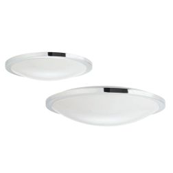 FIZZ PLAFONIERA IP44 ROTONDA 2 MISURE LED INTEGRATO LUCE 4000K DIFFUSORE CON EFFETTO STELLATO