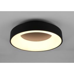 GIRONA PLAFONIERA MODERNA DIAMETRO CM 45 CON LED 30W LUCE 3000K DIMMERABILE BIANCA O NERA TRIO LIGHTING - Cristalensi Shop Onlin