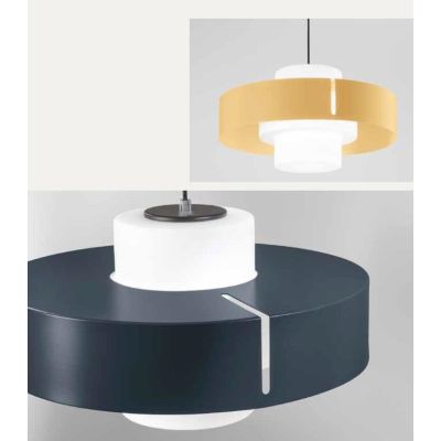 LOTO SOSPENSIONE SINGOLA IN METALLO E VETRO 3 COLORI MODERNA LAMPADINA ATTACCO E27