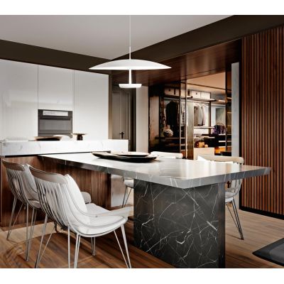 YUKO LAMPADARIO A SOSPENSIONE D60 CM LED 40W LUCE 3000K DIMMERABILE IN 2 COLORI D60 CM MODERNO