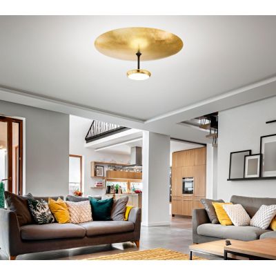 YUKO PLAFONIERA ORIGINALE D60 CM LED 40W LUCE 3000K DIMMERABILE IN 2 COLORI MODERNA