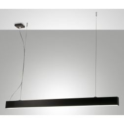 NEXT SOSPENSIONE LINEARE BI-EMISSIONE 2 MISURE BIANCA O NERA LED INTEGRATO LUCE 3000K DIMMERABILE 2