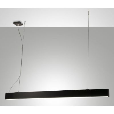 NEXT SOSPENSIONE LINEARE BI-EMISSIONE 2 MISURE BIANCA O NERA LED INTEGRATO LUCE 3000K DIMMERABILE