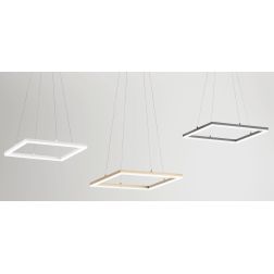 3394-40 BARD SOSPENSIONE MODERNA DI FORMA QUADRATA LED 39W BIANCO ORO ANTRACITE DELLA FABAS LUCE Fabas Luce - Cristalensi Shop O