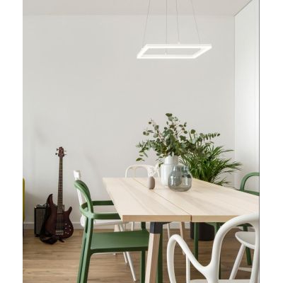 3394-40 BARD SOSPENSIONE MODERNA DI FORMA QUADRATA LED 39W BIANCO ORO ANTRACITE DELLA FABAS LUCE Fabas Luce - Cristalensi Shop O