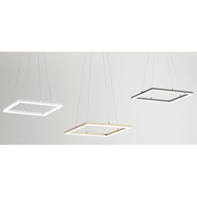 3394-40 BARD SOSPENSIONE MODERNA DI FORMA QUADRATA LED 39W BIANCO ORO ANTRACITE DELLA FABAS LUCE Fabas Luce - Cristalensi Shop O