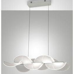 3626-46 SYLVIE LAMPADARIO A SOSPENSIONE ULTRA MODERNO BIANCA LED 30W DI FABAS LUCE Fabas Luce - Cristalensi Shop Online 2