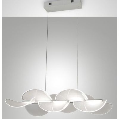 3626-46 SYLVIE LAMPADARIO A SOSPENSIONE ULTRA MODERNO BIANCA LED 30W DI FABAS LUCE Fabas Luce - Cristalensi Shop Online